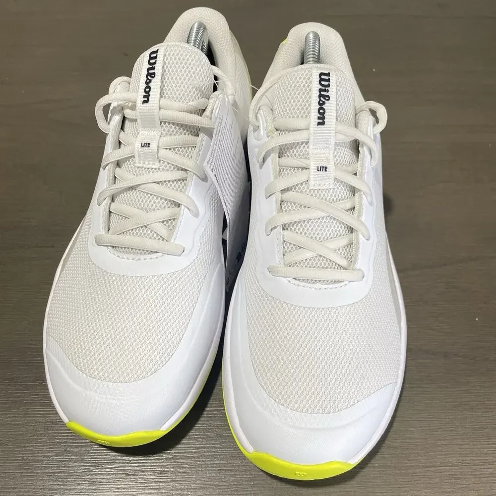 Wilson Womens Size 10 Tennis Shoes NEW White Neon Yellow Intrigue Lite WRS335830